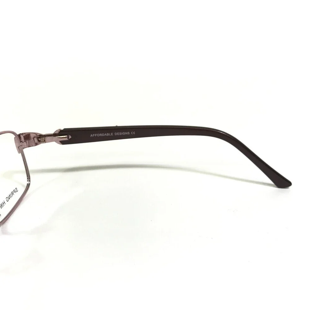 Affordable Designs Eyeglasses Frames MARGE ROSE Brown Pink Cat Eye 53-18-135